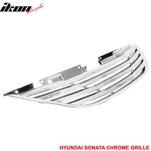 Load image into Gallery viewer, 2011-2014 Hyundai Sonata Front Upper Mesh Grille Chrome Horizon ABS