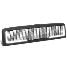 Load image into Gallery viewer, 94-02 Dodge Ram Honeycomb Mesh Grille w/ LED DRL Lights - Matte Black