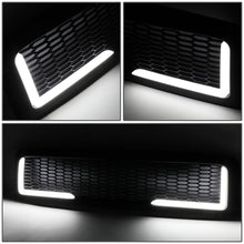 Load image into Gallery viewer, 94-02 Dodge Ram Honeycomb Mesh Grille w/ LED DRL Lights - Matte Black