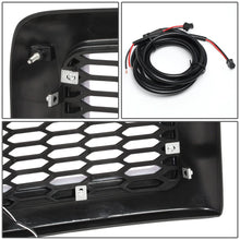 Load image into Gallery viewer, 94-02 Dodge Ram Honeycomb Mesh Grille w/ LED DRL Lights - Matte Black