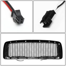 Load image into Gallery viewer, 02-05 Dodge Ram Honeycomb Mesh Grille w/ LED DRL Lights Matte Black