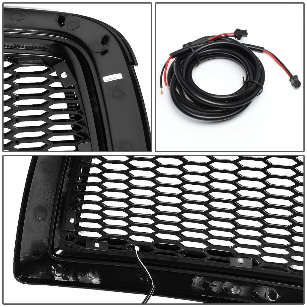 09-12 Dodge Ram 1500 Honeycomb Style LED DRL Grille - Matte Black
