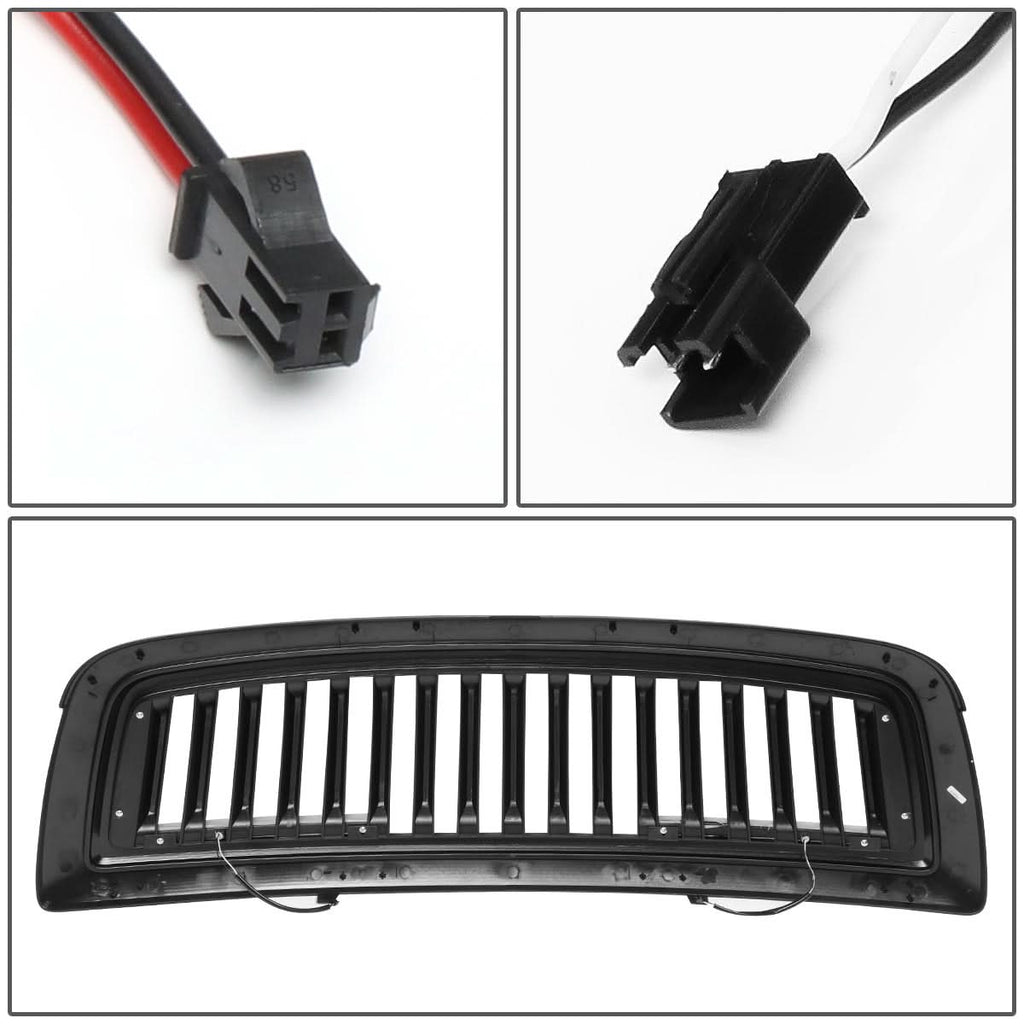 09-12 Dodge Ram 1500 Vertical Fence Style Grille w/ LED DRL Lights