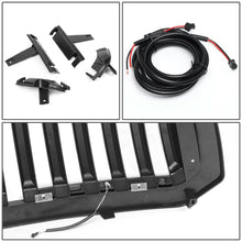 Load image into Gallery viewer, 13-18 Dodge Ram 1500 Vertical Fence Style LED DRL Grille Matte Black