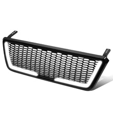 Load image into Gallery viewer, 04-08 Ford F-150 Honeycomb Mesh Grille with LED DRL Lights - Black