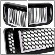 Load image into Gallery viewer, 2005-2007 Ford F-250/F-350/F-450/F-550 Honeycomb Mesh Grille w/ LED DRL
