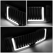 Load image into Gallery viewer, 05-07 Ford F-250 F-350 F-450 F-550 Vertical Fence LED DRL Grille Chrome