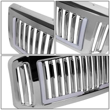 Load image into Gallery viewer, 05-07 Ford F-250 F-350 F-450 F-550 Vertical Fence LED DRL Grille Chrome