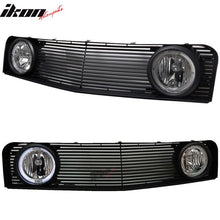 Load image into Gallery viewer, 2005-2009 Ford Mustang Black Mesh Front Upper Grille Halo Fog Lights