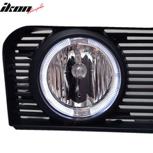Load image into Gallery viewer, 2005-2009 Ford Mustang Black Mesh Front Upper Grille Halo Fog Lights
