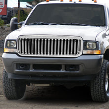 Load image into Gallery viewer, 99-04 Ford F-250 F-350 F-450 F-550 Vertical Fence Style Chrome Grille