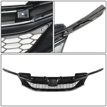 Load image into Gallery viewer, 16-17 Honda Accord Honeycomb Style Front Grille Black Chrome