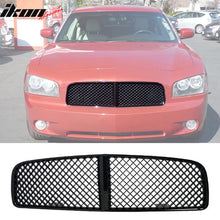 Load image into Gallery viewer, 2006-2010 Dodge Charger Black Mesh Front Bumper Hood Grille Grill ABS