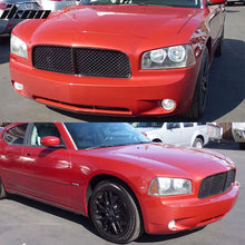 Load image into Gallery viewer, 2006-2010 Dodge Charger Black Mesh Front Bumper Hood Grille Grill ABS