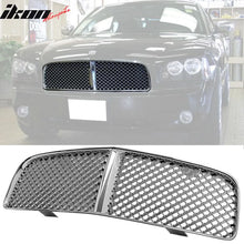 Load image into Gallery viewer, 2006-2010 Dodge Charger Chrome Mesh Front Bumper Hood Grille Grill ABS