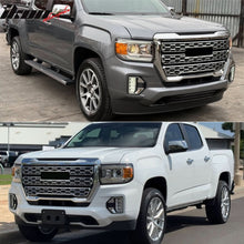 Load image into Gallery viewer, 2021-2022 GMC Canyon Denali Style Black Front Bumper Upper Hood Grille