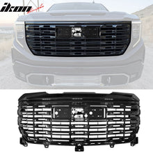 Load image into Gallery viewer, 2022-2024 GMC Sierra 1500 Gloss Black Denali Style Front Hood Grille