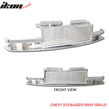 Load image into Gallery viewer, 1998-2005 Chevy S10 Blazer Billet Horizontal Chrome Hood Grille ABS