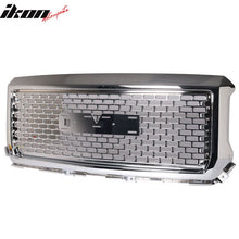 Load image into Gallery viewer, 2014-2015 GMC Sierra 1500 Vertical Chrome Front Upper Grille Grill ABS