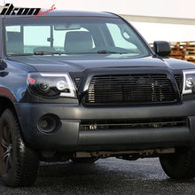 Load image into Gallery viewer, 2005-2011 Toyota Tacoma Horizontal Style Black Front Hood Grille ABS
