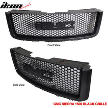 Load image into Gallery viewer, 2007-2013 GMC Sierra 1500 2500 Light Duty Black Mesh Front Hood Grille