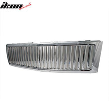 Load image into Gallery viewer, 2007-2013 Chevy Silverado 1500 Front Vertical Hood Grille Chrome ABS