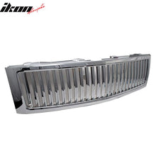 Load image into Gallery viewer, 2007-2013 Chevy Silverado 1500 Front Vertical Hood Grille Chrome ABS