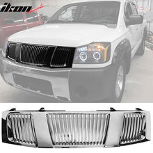 Load image into Gallery viewer, Fits 04-07 Nissan Titan Armada Chrome Vertical Hood Grille