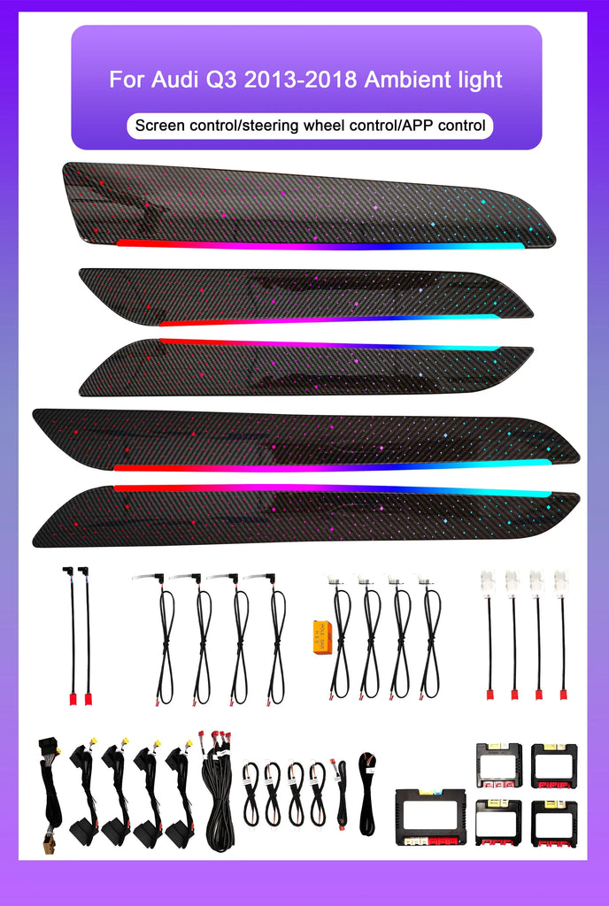 Audi Q3 Interior 64-Color Starry Sky Style LED Ambient Light Kit 2013 - 2018