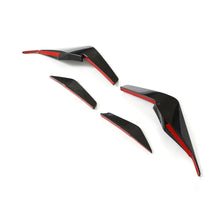 Load image into Gallery viewer, 2022–2023 Audi R8 V10 GT &amp; Performance Coupe P-Style Front Bumper Canards – Dry Carbon Fiber