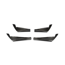 Load image into Gallery viewer, Audi A4 / RS4 B9 (2017-2020) Carbon Fiber Front Canards – RS4 Style Aftermarket Bumper Fins (4PC)