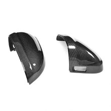 Load image into Gallery viewer, Audi A4 B9 Carbon Fiber Gloss Black Side Mirror Covers With Lane Assist Hole 2017