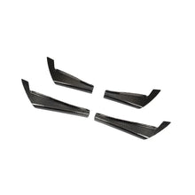 Load image into Gallery viewer, Audi A4 / RS4 B9 (2017-2020) Carbon Fiber Front Canards – RS4 Style Aftermarket Bumper Fins (4PC)
