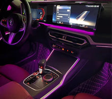 Load image into Gallery viewer, BMW 3 Series G20 / G80 &amp; 4 Series G22 / G82 Center Console Saddle LED Ambient Light Kit 2020 - 2023 (11-Color)