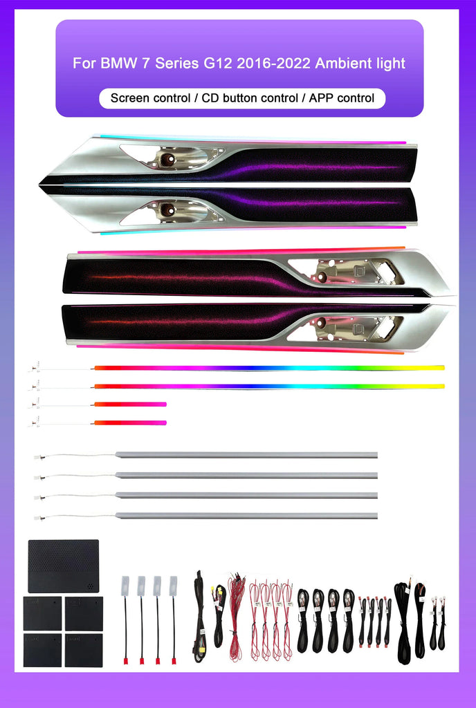 BMW 7 Series G11 / G12 Interior 64-Color Galaxy Style LED Ambient Light Kit 2015 - 2022