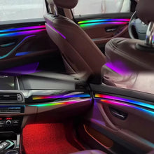 Load image into Gallery viewer, BMW 5 Series F10 / F11 / F18 Interior 64-Color Symphony Rainbow LED Ambient Light Bar Kit 2010 - 2017