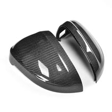 Load image into Gallery viewer, Audi A4 B9 Carbon Fiber Gloss Black Side Mirror Covers With Lane Assist Hole 2017