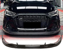 Load image into Gallery viewer, Audi A4 B9 S-Line / S4 Sedan Carbon Fiber 3D Style Front Bumper Lip Splitter Chin Spoiler 2020 - 2021