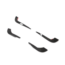 Load image into Gallery viewer, Audi A4 B9 S-Line / S4 Sedan Carbon Fiber Front Bumper Fins 2017 - 2019