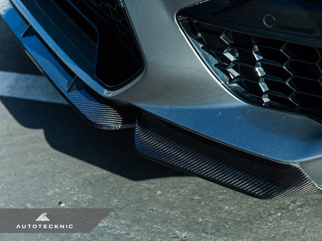 AutoTecknic Dry Carbon Performante Aero Splitter & Center Lip Set - F97 X3M | F98 X4M