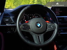 Load image into Gallery viewer, AutoTecknic Carbon Alcantara Steering Wheel Trim - G42 2-Series