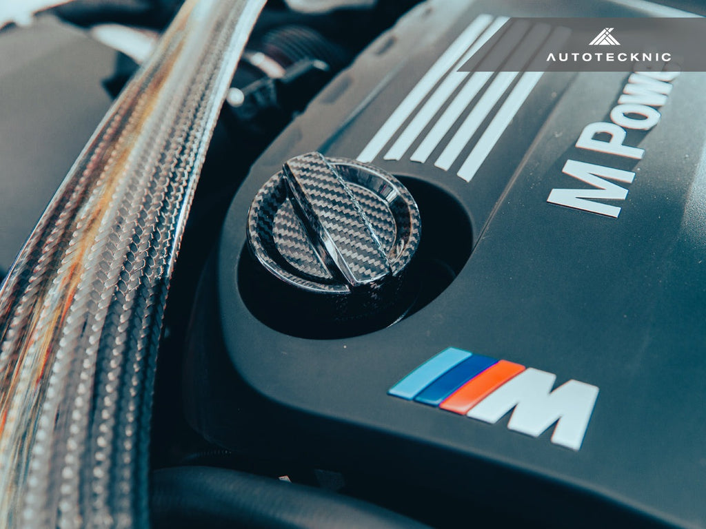 AutoTecknic Dry Carbon Competition Oil Cap Cover - E65/ E66 7-Series