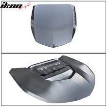 Load image into Gallery viewer, 2016-2024 Chevy Camaro ZL1 Black Car Hood Guards Aluminum CF