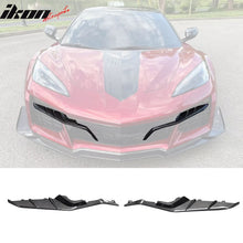 Load image into Gallery viewer, 2023-2025 Chevrolet Corvette C8 Front Canard Splitter Carbon Fiber