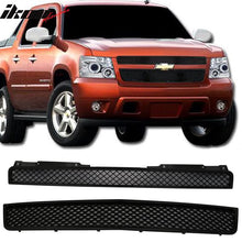 Load image into Gallery viewer, 2007-2014 Chevy Tahoe Avalance Suburban Mesh Hood Grill Grille ABS 2PC