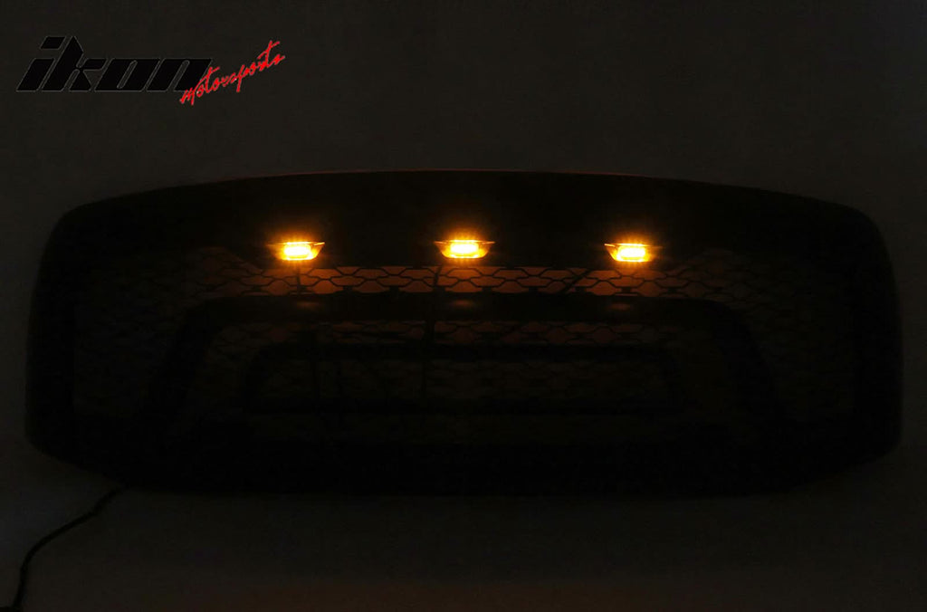 2006-2009 Dodge Ram 1500 2500 3500 Black Grille W/Signal Light