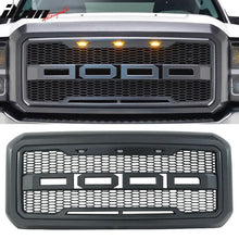 Load image into Gallery viewer, 2011-2016 Ford F-250 F-350 Super Duty R Style Matte Black Grille
