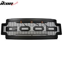 Load image into Gallery viewer, 2017-2019 F-250 F-350 R Style Front Bumper Hood Grille Matte Black