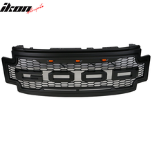 Load image into Gallery viewer, 2017-2019 F-250 F-350 R Style Front Bumper Hood Grille Matte Black