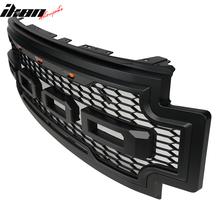 Load image into Gallery viewer, 2017-2019 F-250 F-350 R Style Front Bumper Hood Grille Matte Black